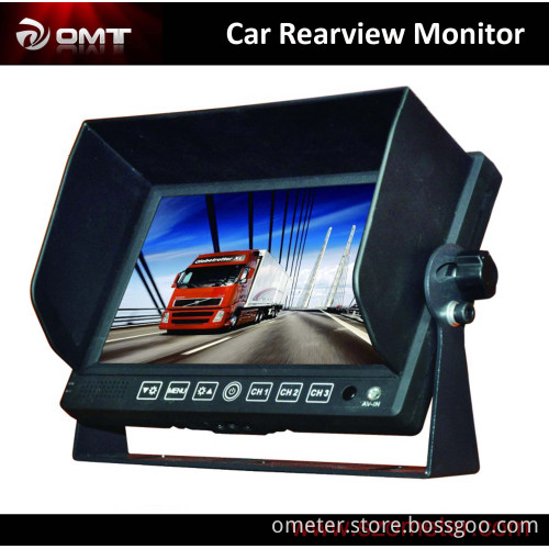 7" Inch LCD Monitor 3 CH Video in Security Monitor (OMT-7012M)